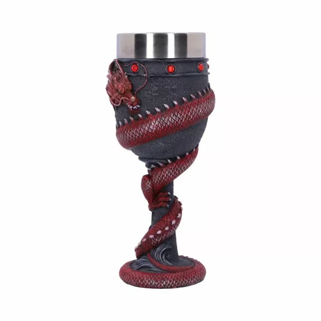 Kelch Dragon Coil Goblet Red (Nemesis Now)