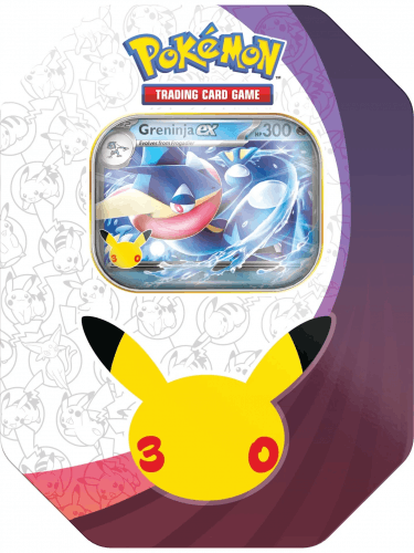 Kartenspiel Pokémon TCG: 30th Celebration - Celebration Tin Greninja ex (ENGLISCHE VERSION)