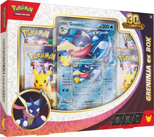 Kartenspiel Pokémon TCG: 30th Celebration - Greninja ex Box (ENGLISCHE VERSION) - TCG Sammelkartenspiel