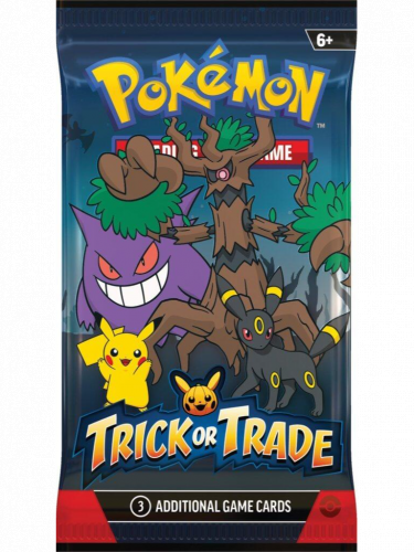 Kartenspiel  Pokémon TCG: Trick or Trade - BOOster (3 Karten) 2024 (ENGLISCHE VERSION)