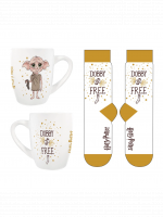 Geschenkset Harry Potter - Dobby Tasse und Damen Socken