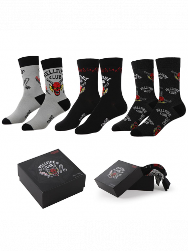 Socken Stranger Things - Hellfire Club (Größe 38/45) (3 Paar)