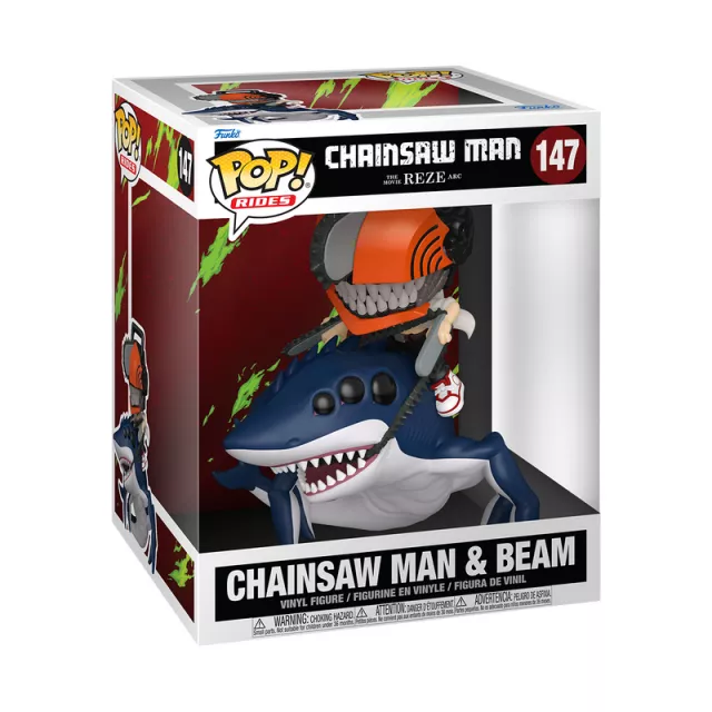 Figur Chainsaw Man: Reze Arc - Chainsaw Man & Beam (Funko POP! Rides 147)