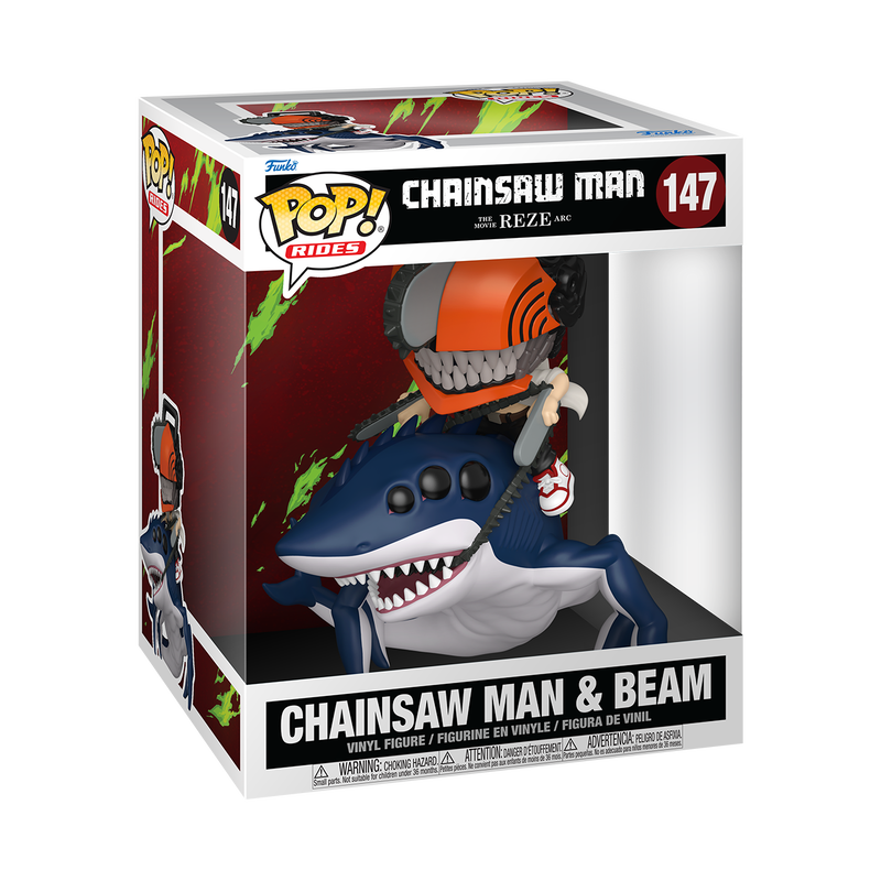Figur Chainsaw Man: Reze Arc - Chainsaw Man & Beam (Funko POP! Rides 147)