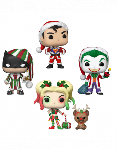 Figur DC Comics - Superman/Batman/The Joker/Harley Quinn (Funko POP! Heroes 4-Pack)