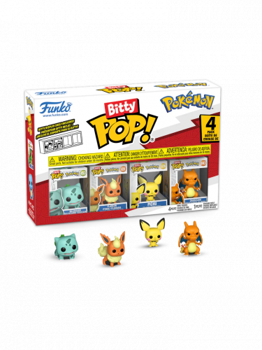 Figur Pokémon - Bulbasaur 4-pack (Funko Bitty POP)
