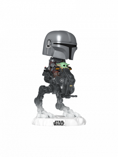 Figur Star Wars: The Mandalorian & Grogu - The Mandalorian with Grogu in Imperial Remnant AT-RT (Funko POP! Rides 837)