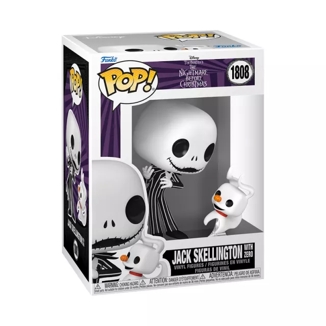Figur The Nightmare Before Christmas - Jack Skellington with Zero (Funko POP! Disney 1808) - Tim Burton