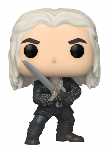 Figur The Witcher - Geralt w/ Sword (Netflix) (Funko POP! Television 1385) (beschädigte Verpackung)