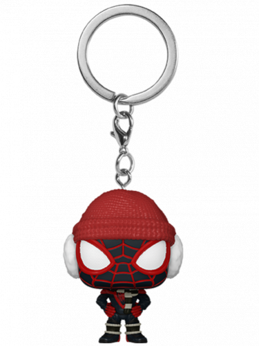 Schlüsselanhänger Spider-Man - Miles Morales (Winteranzug) (Funko)