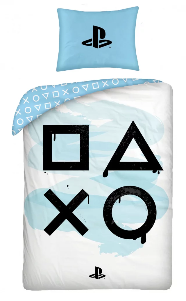Bettwäsche PlayStation - Buttons (weiß)