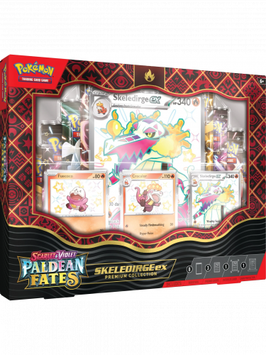 Kartenspiel Pokémon TCG: Scarlet & Violet Paldean Fates - Premium Collection: Skeledirge ex (ENGLISCHE VERSION)