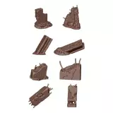 Modellbauzubehör AK Basing Bits - Concrete Ruins - AK-Interactive