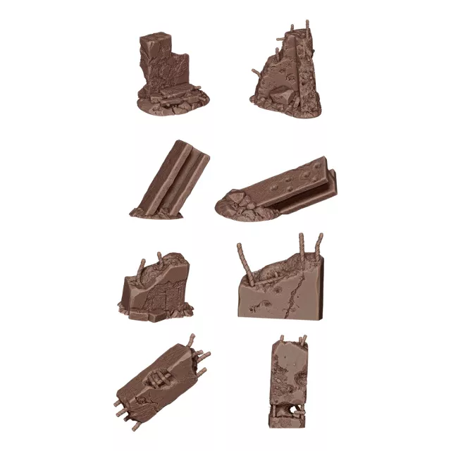 Modellbauzubehör AK Basing Bits - Concrete Ruins - AK-Interactive
