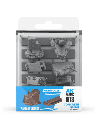 Modellbauzubehör AK Basing Bits - Concrete Ruins