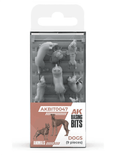 Modellbauzubehör AK Basing Bits - Hunde