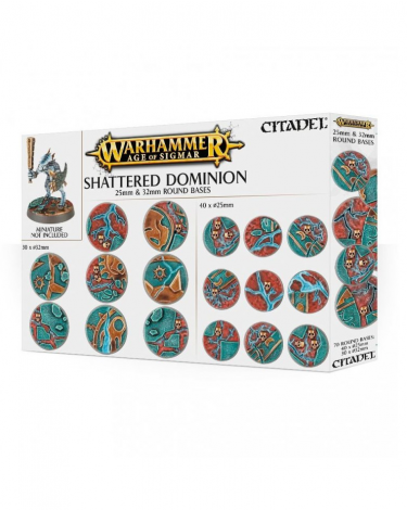 W-AOS: Shattered Dominion - Runde Bases 25 & 32 mm (40 Stück + 30 St)