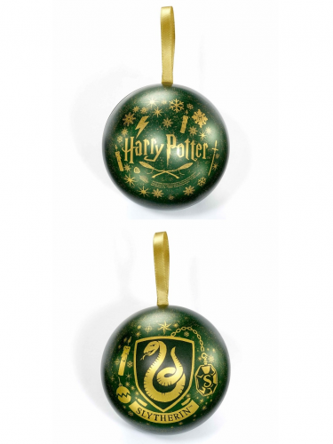 Weihnachtsschmuck Harry Potter- Slytherin (mit Anhänger innen)
