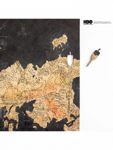 Puzzle Game of Thrones - Westeros map (aus Holz)