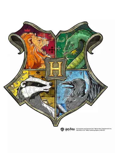 Puzzle Harry Potter - Hogwarts Crest (aus Holz)