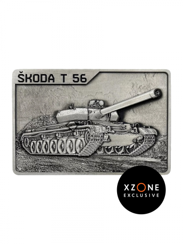 Sammlerplakette World of Tanks - Škoda T-56 (Xzone Exklusiv)