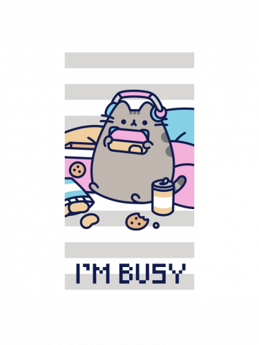 Handtuch Pusheen - Ich bin beschäftigt