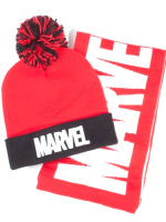 Mütze mit Schal Marvel - Logo