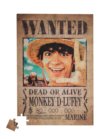 Magnetisches Puzzle One Piece - Luffy Wanted Poster