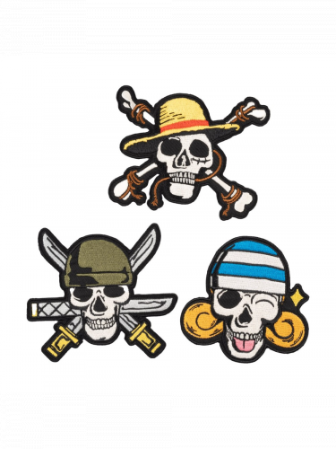 Aufnäher One Piece - Skulls (3 Stk.)