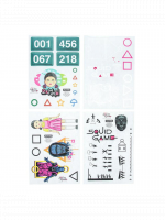 Aufkleber Squid Game - Gadget Sticker Sheet