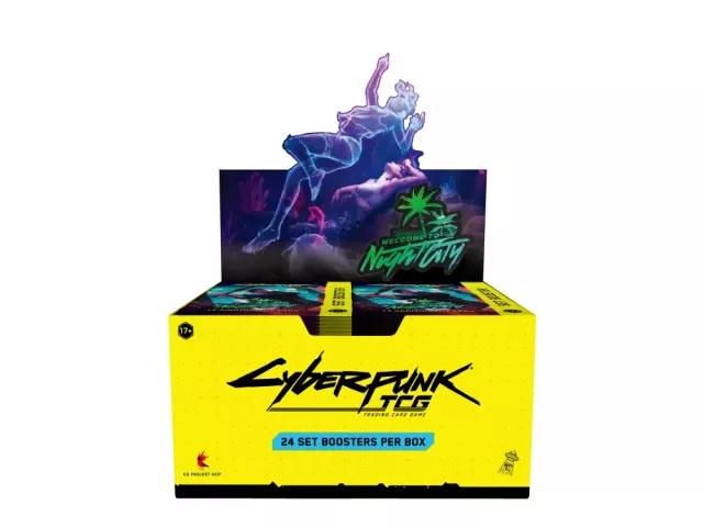 Kartenspiel Cyberpunk TCG: Welcome to Night City - Booster Box (24 Booster) (ENGLISCHE VERSION) - TCG Sammelkartenspiel