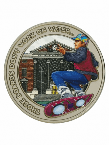 Sammlermünze Back to the Future - Hoverboard Coin