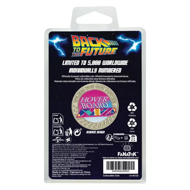 Sammlermünze Back to the Future - Hoverboard Coin - Replik