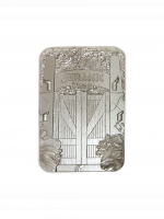 Sammlerplakette Jurassic Park - Entrance Gates Ingot (versilbert)