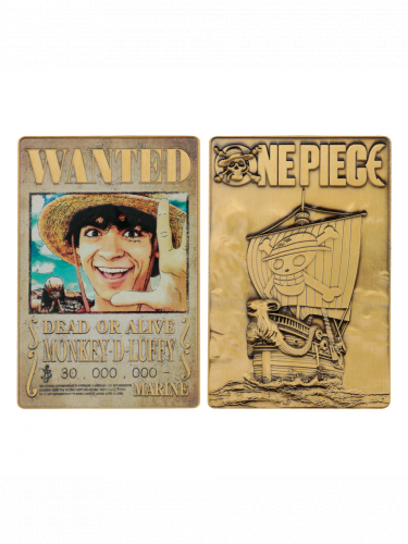 Sammlerplakette One Piece - Luffy Wanted Poster (Netflix)