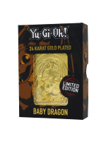 Sammlerplakette Yu-Gi-Oh! - Baby Dragon (vergoldet)