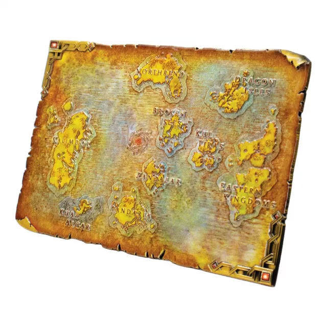 Metallreplik der Karte World of Warcraft - Azeroth Limited Edition - Stück limitiert
