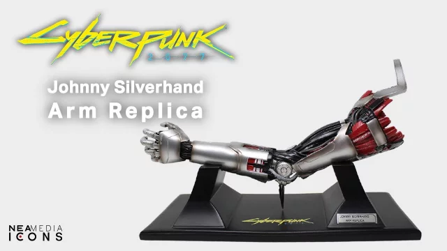 Réplique du bras de Johnny Silverhand, Cyberpunk 2077 - Neamedia Icons
