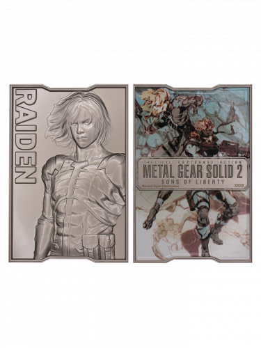 Sammlerplakette Metal Gear Solid 2 - Raiden Limited Edition