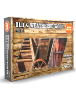 Satz Farben AK - Old & weathered wood vol 1