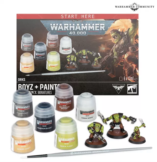 Warhammer 40,000 - Orks: Boyz + Paints - Brettspiel