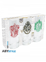 Glas Harry Potter - Hogwarts Crests (3 Stck)