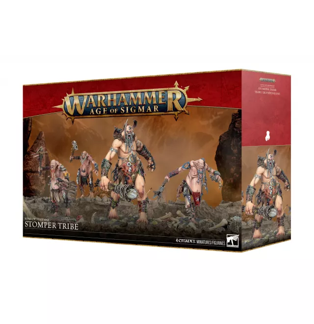 Warhammer Age of Sigmar: Sons of Behemat - Stomper Tribe (4 Figuren) - Brettspiel