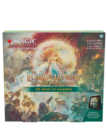 Kartenspiel Magic: The Gathering Universes Beyond - LotR: Tales of the Middle Earth - Die Macht von Galadriel Scene Box (ENGLISCHE VERSION)