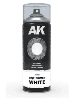 AK Fine Primer White Spray - Grundfarbe, Weiß (Spray)