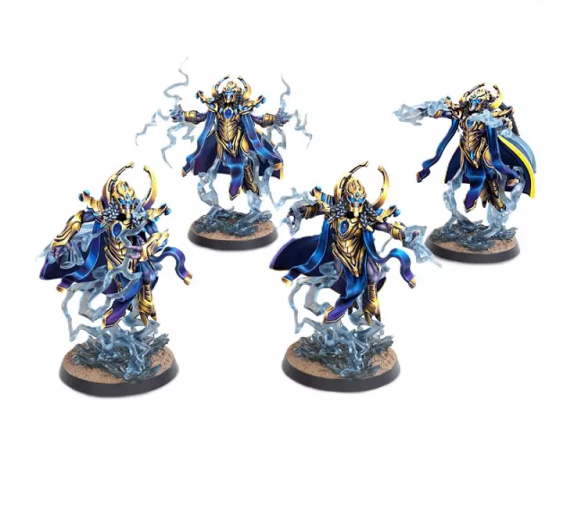Figurenspiel StarCraft - Tabletop Miniature Game - Protoss - High Templar (4 Figuren) - Brettspiel