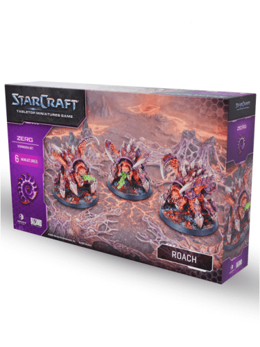 Brettspiel StarCraft - Tabletop Miniature Game - Roach - Expansion Set (6 Figuren)