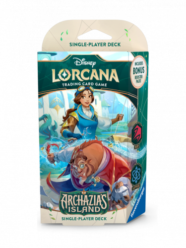 Kartenspiel Lorcana: Archazia's Island - Ruby / Sapphire Starter Deck (Belle & Beast) (ENGLISCHE VERSION)