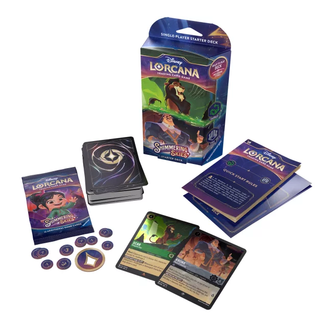 Kartenspiel Lorcana: Shimmering Skies - Emerald / Steel Starter Deck