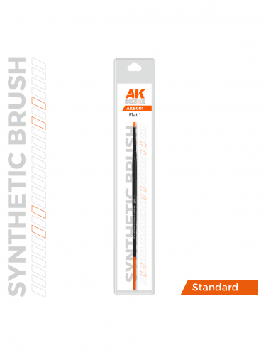 AK Synthetic Brush - Flat 1 - Flachpinsel (synthetisch))